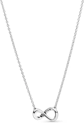 Vista 2 de PANDORA Jewelry - Collar de infinito brillante para mujer plata de ley con circonita cúbica 197 pulgadas Metal Plata esterlina Circonia cúbica