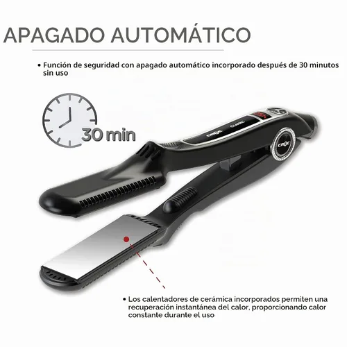 Vista 2 de Croc Classic Nano-titanium, plancha plana (placa de titanio negra) 842 grados fahrenheit, 1.5