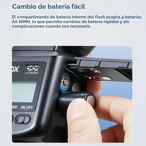 Vista 5 de Godox TT520III Flash universal de zapata caliente para Canon Nikon Sony