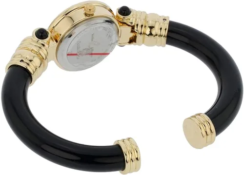 Vista 6 de GlassOfVenice - Reloj pulsera Millefiori de cristal de Murano, color negro y dorado multicolor, Negro