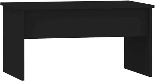Vista 4 de Lift Top Coffee Table Black 31.5"x19.9"x16.3" Engineered Wood Mesa de Centro for Living Room with Hidden Storage, Modern Matte Finish for Small