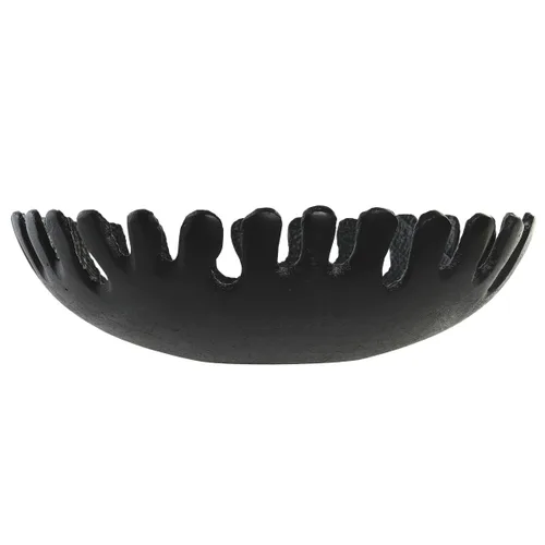 Vista 3 de Centro de Mesa DKD Home Decor Negro Dorado Aluminio 32 x 32 x 9 cm (2 Unidades)