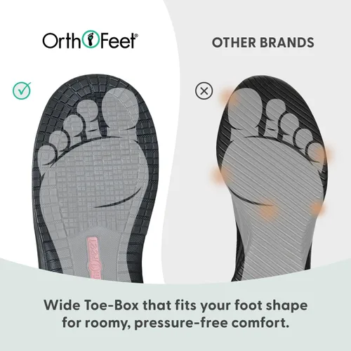Vista 6 de Orthofeet Zapatos ortopédicos de trabajo de dolomita de cuero para hombre