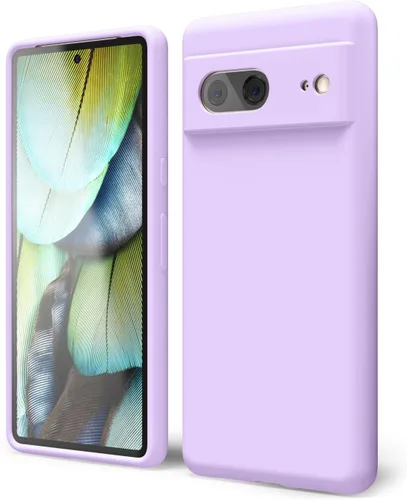 Vista 156 de oakxco para Google Pixel 6A Funda de teléfono de silicona líquida, diseño estético lindo y delgado para mujer y niña, cubierta de gel suave, lisa