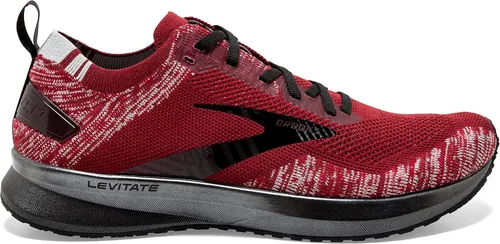 Vista 2 de Brooks Levitate 4 - Tenis de correr para hombre, Capri Gris y Negro