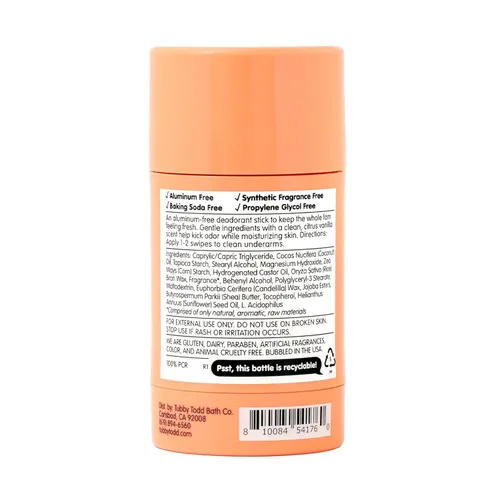 Vista 8 de Tubby Todd Deo Stick, desodorante infantil para pieles sensibles