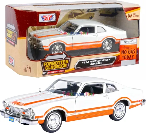 Vista 10 de 1974 Maverick GRABBER Green 1/24 MODELO COCHE DE MODELO DE MODELO por Motormax Forgotten Classics Series 73332 79043
