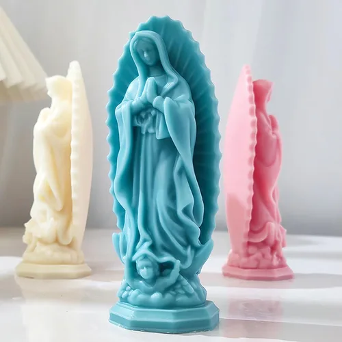 Vista 13 de Paquete de 4 moldes redondos de silicona para velas y chocolate, cilindro 3D y molde hecho a mano para velas y jabón
