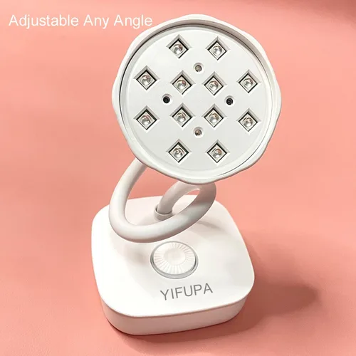 Vista 5 de Lámpara de uñas UV con sensor automático, mini luz UV para uñas de gel recargable, lámpara LED UV, secador de uñas, luz de curación flash para salón