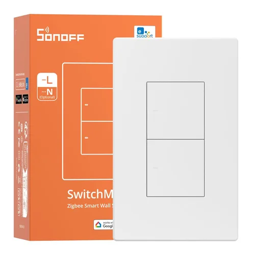 Vista 8 de SONOFF Zigbee Interruptor de Luz Inteligente, Requiere Hub SONOFF Zigbee, Interruptor Inteligente, Interruptor Inteligente Sin Neutro o con Neutro