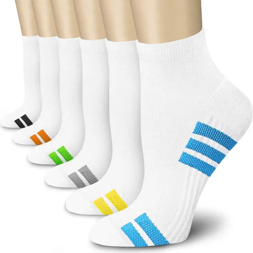 Vista 13 de CHARMKING Calcetines de compresión para mujeres y hombres, circulación de 15 a 20 mmHg, lo mejor para atletismo, correr, ciclismo, enfermera, uso