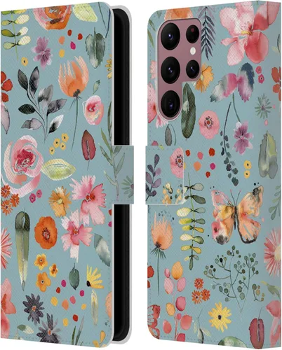Vista 262 de Head Case Designs Officially Licensed Ninola Butterfly Nature Spring Floral Leather Wallet Case Compatible with Samsung Galaxy A07 4G