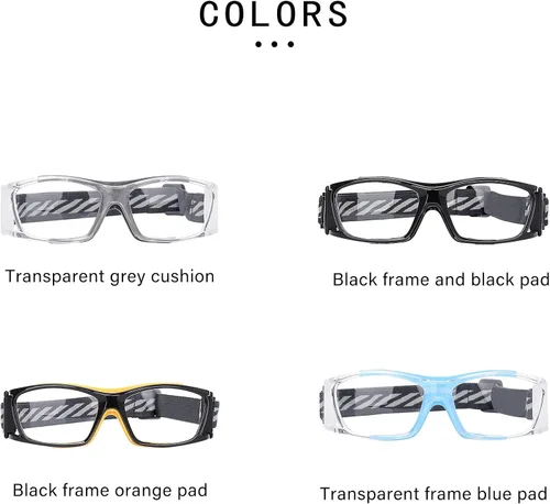 Vista 6 de SooGree Sports Goggles Racquetball Glassess Basketball Football Soccer Goggles for Men & Women Adjustable Strap
