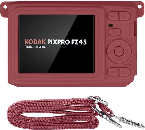 Vista 19 de Funda de silicona para cámara digital Kodak PIXPRO Friendly Zoom FZ45 16MP (funda negra)