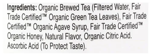 Vista 3 de Eat The Change Just Ice Tea Té verde miel orgánico, Kosher, 16 onzas líquidas (paquete de 12)