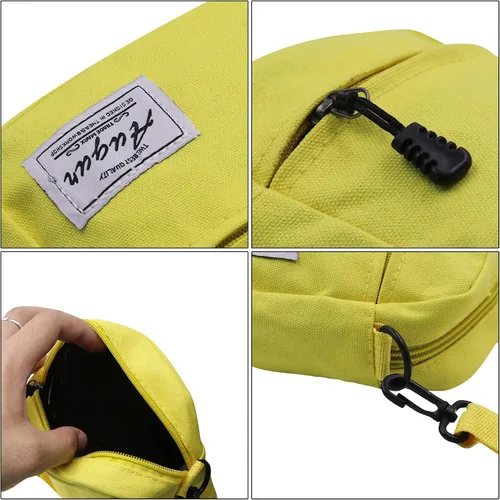 Vista 5 de JUMISEE Lindo bolso cruzado de lona con estampado de vaca para teléfono celular, bolso de hombro para hombres, mujeres y niños