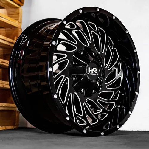 Vista 4 de Hardrock 20x12 Attack Gloss Black Milled 6x135/139.7 ET-51 Rueda/Llanta