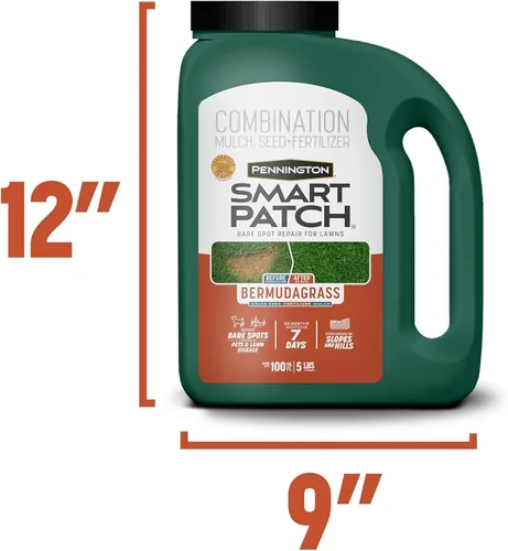 Vista 14 de Pennington Smart Patch mezcla de semillas de Bermuda para parches, 5 libras