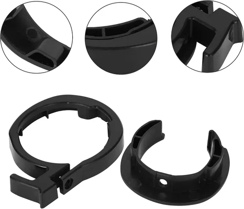 Vista 3 de Anillo de guardia plegable frontal redondo de bloqueo compatible con piezas de scooter eléctrico Ninebot MAX G30