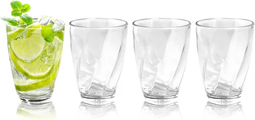 Vista 21 de Topsky Vasos de plástico reutilizables, a prueba de roturas, vasos de plástico irrompibles, vasos de vino acrílicos para bebidas en el hogar, picnic