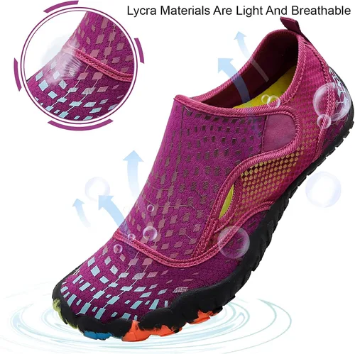 Vista 4 de L-RUN - Zapatos de agua para senderismo para hombre y mujer descalzo