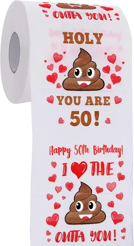 Vista 8 de Regalos de 40 cumpleaños para mujeres, hombres, ella, él - Feliz papel higiénico de broma - Decoraciones de 40 cumpleaños, suministros de fiesta