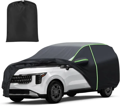 Vista 13 de Mixsuper Liner Funda para coche para BMW X3 2003-2026, 7 capas, funda impermeable para coche, accesorios para X3 con puerta con cremallera, tiras