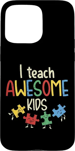 Vista 28 de iPhone 16 I Teach Awesome Kids Autismo Educación Especial Estuche para Maestro