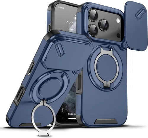 Vista 56 de Dteck Funda para iPhone 16 de 6.1 pulgadas 2024, funda de piel sintética con cierre de botón magnético, ranuras para tarjetas de crédito, función