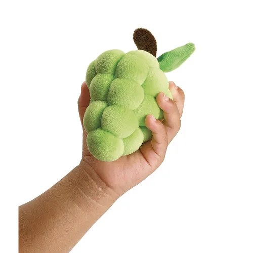 Vista 4 de Excellerations Juguete de peluche para clasificar y contar frutas y verduras para niños pequeños, 20 piezas de clasificación de felpa y contenedores