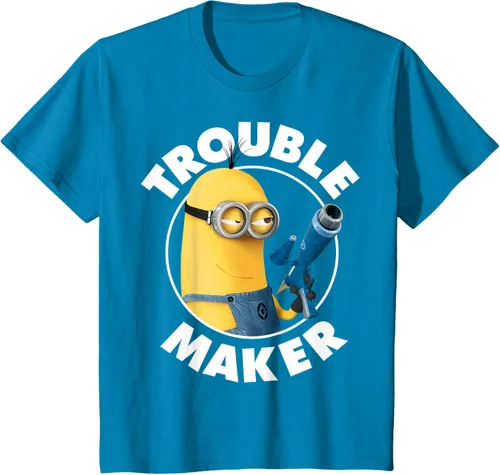 Vista 55 de Despicable Me Minions Kevin Fabricante de Problemas Gráfico Camiseta Negro