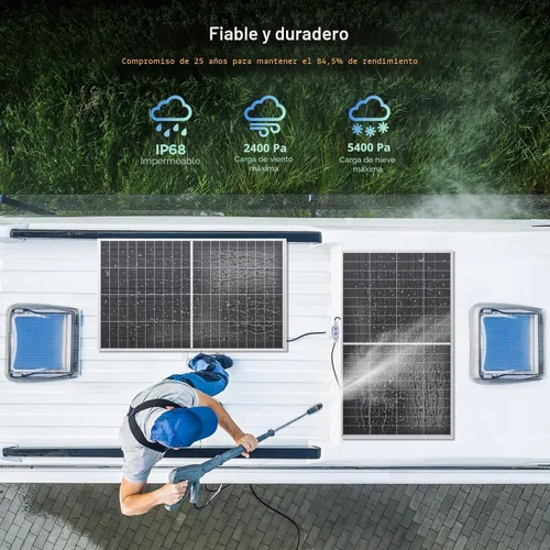 Vista 6 de N-tipo 16BB 400W panel solar bifacial, 2×200W paneles solares