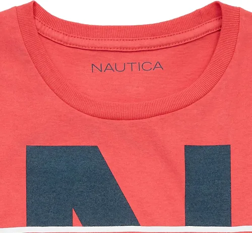 Vista 3 de Nautica Camiseta gráfica de manga corta 100% algodón para hombre