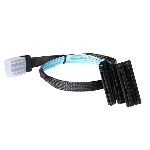Vista 6 de Cable ADCAUDX Mini-SAS a SAS: 0.5M SFF-8087 a SAS SFF-8087 a SFF-8482