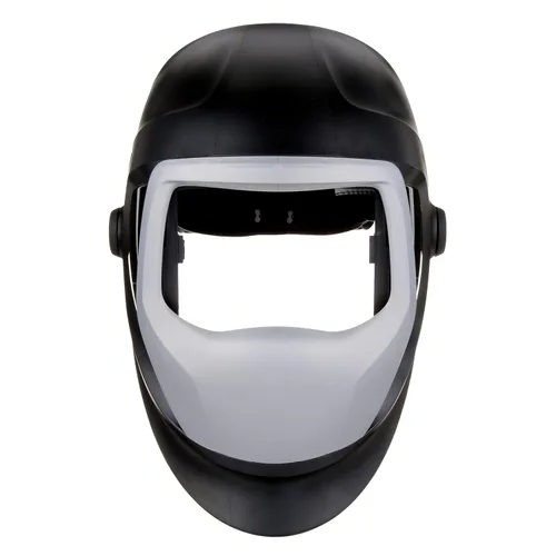 Vista 4 de Casco 3 M Speedglas 9100, seguridad para soldar 06-0300–51SW, estuche de repuestos con ventanas laterales, diadema y panel frontal plateado
