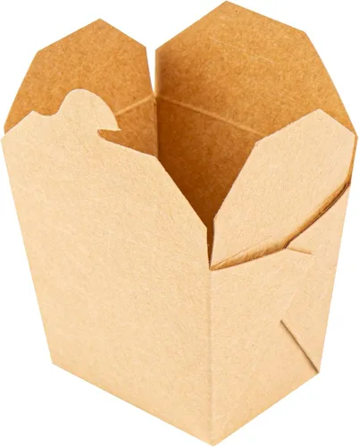 Vista 8 de Restaurantware Bio Tek - Cajas chinas de 8 onzas para llevar, 25 cajas de comida a prueba de grasa, con bloqueo de pestañas, papel kraft