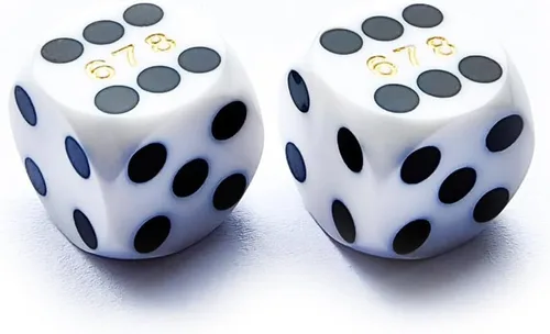 Vista 11 de Bescon Dice Dados de precisión pequeños profesionales de 0.500 in (1/2 pulgada) con número de serie aleatorio, mini dados de corte de precisión