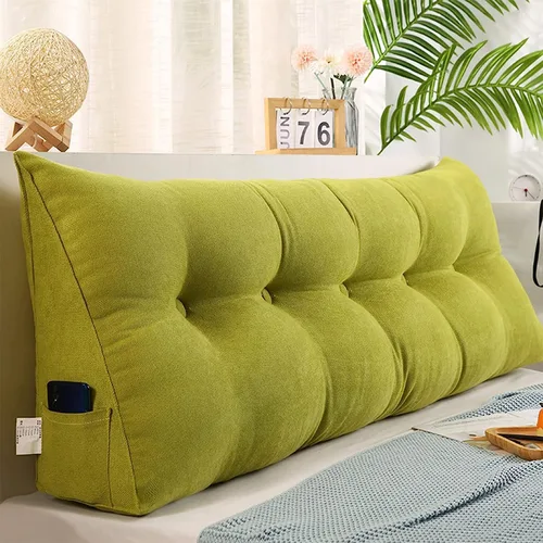 Vista 11 de Almohada de cuña de lectura triangular Queen, cojín de respaldo para cabecero reclinable, almohada de lectura, cojín triangular para posicionamiento