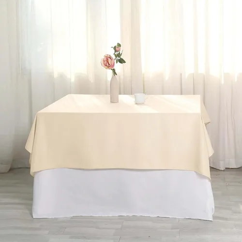 Vista 91 de Efavormart - Mantel rectangular de poliéster, 90 x 156 pulgadas, color borgoña, 5 unidades, para bodas, fiestas, restaurantes