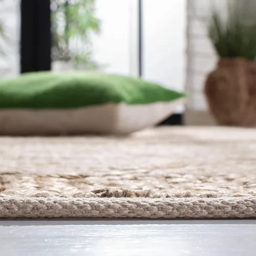 Vista 4 de SAFAVIEH Kilim Collection - Alfombra de pasillo, 2 pies 3 pulgadas x 9 pies, natural y beige, yute marroquí hecho a mano, ideal para zonas de alto