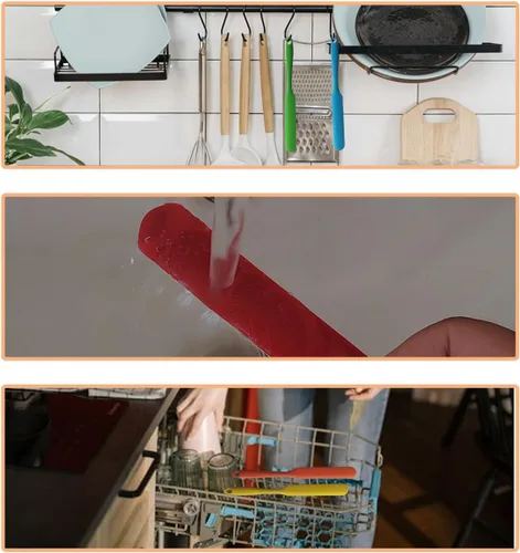 Vista 7 de Paquete de 5 espátulas de silicona para licuadora, esparcidores