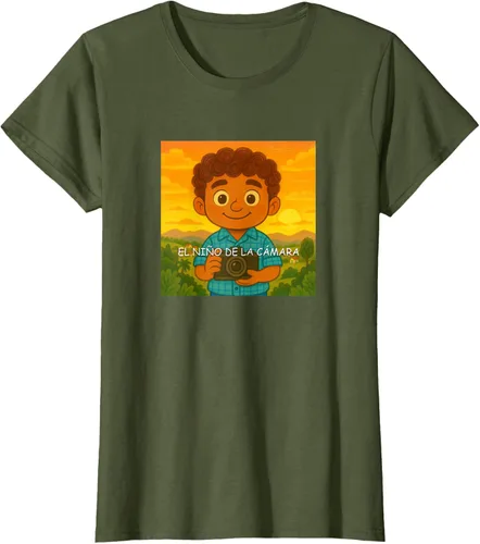 Vista 105 de Camiseta El Niño de la Cámara – Diseño Oficial del Cuento Ilustrado