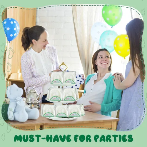 Vista 6 de AIXIANG Kit de 24 regalos para baby shower, jabón perfumado hecho a mano para pies de bebé