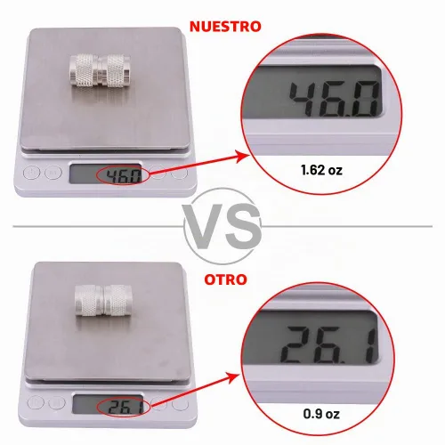 Vista 2 de XRDS -RF Conectores N macho, 2 unidades, conector macho tipo N de 50 ohmios compatible con N dispositivos hembras, ideal para antenas WiFi, radio