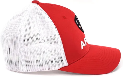 Vista 3 de ARIAT Red Flexfit USA Shield Logo Gorra para hombre