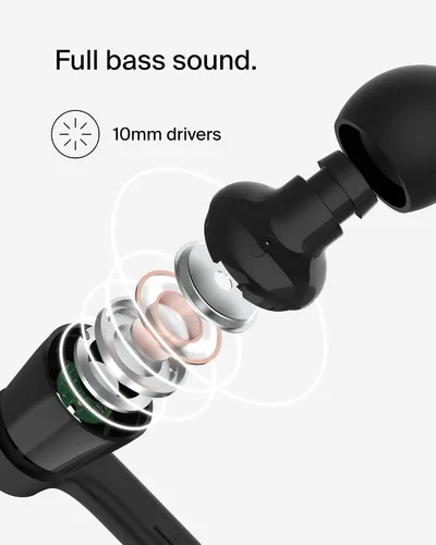 Vista 6 de Belkin SoundForm - Auriculares con cable con conector USB-C, auriculares intrauditivos con micrófono, auriculares USB-C para iPhone 17, iPhone 16