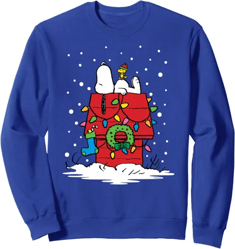 Vista 4 de Peanuts - Sudadera con calcetín de Snoopy y Woodstock Negro