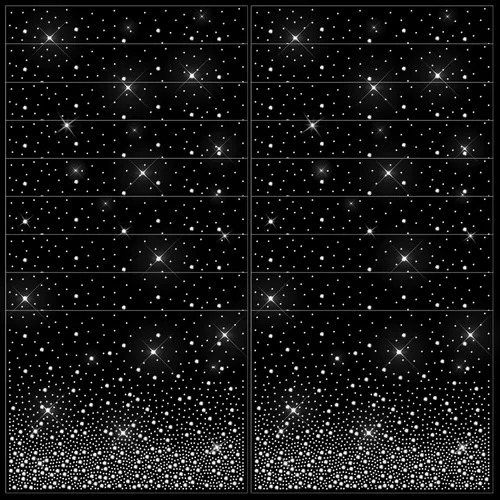 Vista 12 de 9 Hojas de Transferencias de Diamantes de Imitación Termoadhesivos, Calcomanías de Transferencia Hotfix de Cristal con Purpurina, Apliques