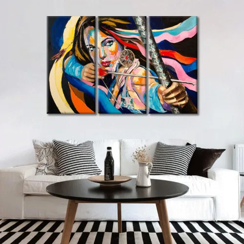 Vista 4 de TUMOVO Lienzo decorativo para pared, pósteres de escena de fantasía del universo Antara, planeta alienígena, ilustraciones de pared para paredes