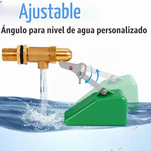 Vista 5 de Válvula de flotador de 1/2 pulgada, válvula de flotador de llenado